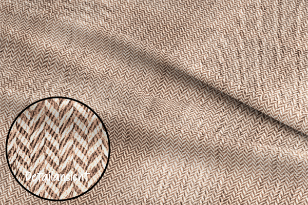 Ep - Fischgrät Denim/Jeansoptik - " Beige " - Bio French Terry